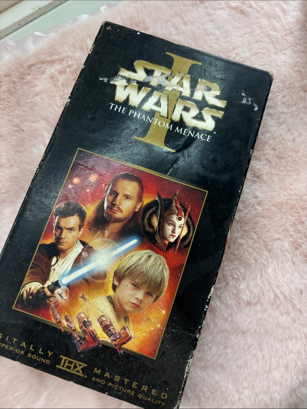 Star Wars The Phantom Menace VHS - Black & Gold Artwork